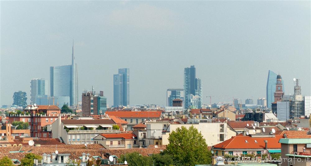 Milano - Torre Unicredit e grattacieli di Porta Nuova
